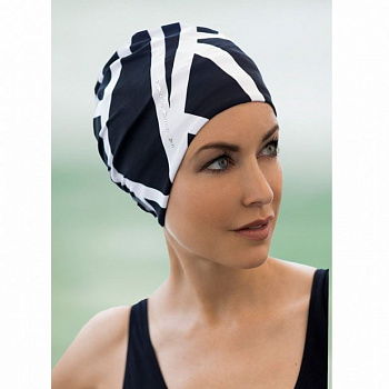 Шапочка для плавания женская  "FASHY Exclusive swimcap", арт.3436, полиамид, эластан, черно-белый