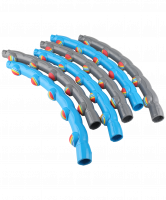 Обруч массажный разборный HH-108, синий/серый