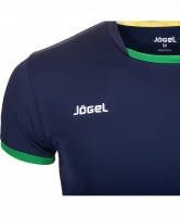 Футболка волейбольная JVT-1030-093 темно-синий/зеленый