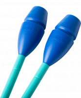 Булавы для художественной гимнастики Exam, 44 см, синий/аквамарин