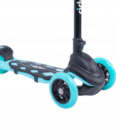 Самокат 3-колесный 3D Robin, 120/90 мм, бирюзовый