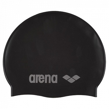 Шапочка для плавания  "ARENA Classic Silicone Jr", дет., арт.9167055, ЧЕРНЫЙ, силикон