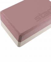 Блок для йоги YB-201 EVA, 22,8х15,2х10 см, 350 гр, пыльная роза