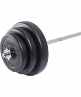 Штанга разборная BB-401, стальной гриф, пластиковые диски, 40 кг