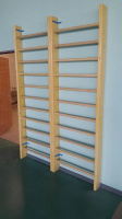 Стенка гимнастическая с крепежом, деревянная 2800*1000*140 мм, перекл. овальная, (в разобр.)