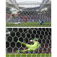 Сетка футбольная  "EL LEON DE ORO" арт.12444035000, a:7.5 b:2.5 c:2.0 d:2.0, нить 4мм ПП бел.