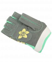 Перчатки для фитнеса SU-112, серые/мятные/желтые