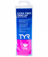 Шапочка для плавания Solid Lycra Cap LCY/670, лайкра, розовый