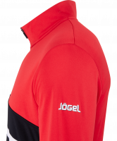 Костюм тренировочный JPS-4301-621, полиэстер, черный/красный/белый