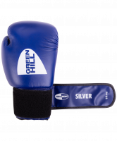 Перчатки боксерские SILVER BGS-2039, 10oz, к/з, синий