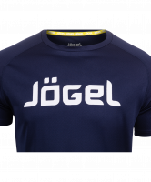 Футболка тренировочная JTT-1041-097, полиэстер, темно-синий/белый