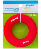 Эспандер кистевой ES-404 "Кольцо", диаметр 8,8 см, 25 кг, красный