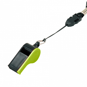 Свисток пласт. с шариком "MIKASA WH-10BKY", черно-желтый