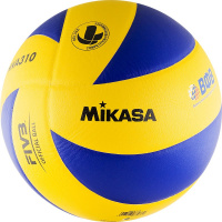 Мяч волейбольный  "MIKASA MVA310", р.5, синт. кожа (микрофибра), оф. парам. FIVB, клееный, бут.кам, син-желт