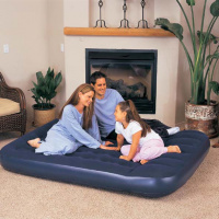 Надувной матрас BestWay (синий), 201*152*23см, встр. насос