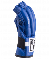 Перчатки снарядные ROYAL CMR-2076, шингарды, кожа, синие