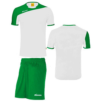 Форма волейбольная мужская "MIKASA", арт. MT351-019-2XL, р.2XL, 100% полиэстер, бело-зеленый