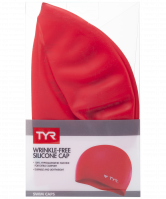 Шапочка для плавания Wrinkle Free Silicone Cap, силикон, LCS/610, красный