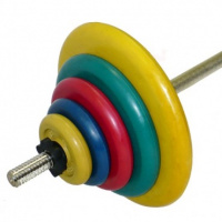 Диск обрезиненный d=26 мм, цветной, 2.5 кг (синий)