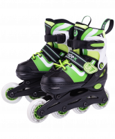 Ролики раздвижные Joker Green, пластиковая рама