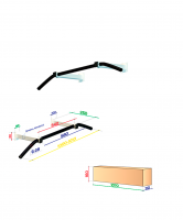 Турник настенный Slim 1, с малым выносом