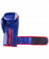 Перчатки боксерские Knockout BGK-2266, 12 oz, к/з, синий