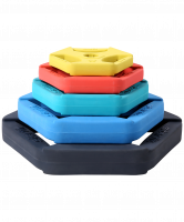 Диск обрезиненный с хватами BB-205 0,5 кг, d=26 мм, без стальной втулки, жёлтый