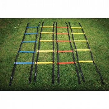 Лестницы для тренировок  "MITRE" арт. A4003AAA, КОМПЛ.4 шт, кажд. дл.2 м, пластик,полиэстер,мультикол-чер