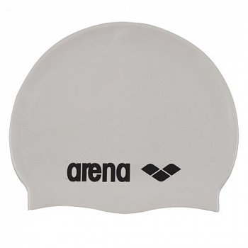 Шапочка для плавания  "ARENA Classic Silicone", арт.9166215, БЕЛЫЙ, силикон
