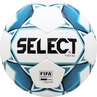 Мяч футбольный  "SELECT Team FIFA" арт. 815411-020, р.5, FIFA PRO, 32 пан, гл.ПУ, руч.сш, бел-син