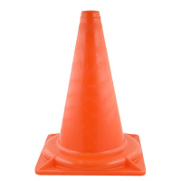 Конус тренировочный  (КТ), арт.MR-K32M, выс. 32 см, мягкий пластик, с вертик.отверстием, оранж