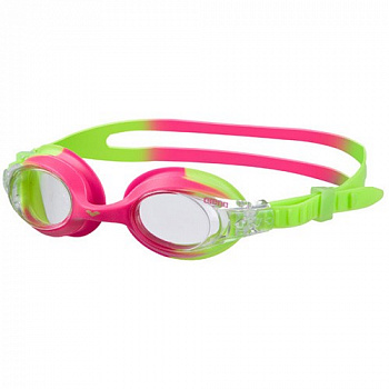 Очки для плавания  детск. "ARENA X-lite Kids", арт.9237796, ПРОЗР.линзы, нерег.перенос., роз-салат. опр