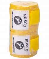 Бинт боксерский, 4,5 м, хлопок, желтый