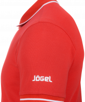 Поло JPP-5101-021, красный/белый
