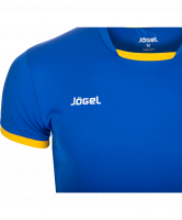 Футболка волейбольная JVT-1030-074, синий/желтый, детская