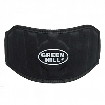Пояс тяжелоатлетический "GREEN HILL" арт. WLB-6732A-S, р.S (дл. 90 см), шир. 15 см, тканый, черный