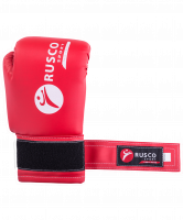 Перчатки боксерские детские, 6oz, к/з, красный