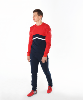 Тренировочный костюм детский JCS-4201-921, хлопок, темно-синий/красный/белый