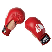 Накладки для каратэ "GREEN HILL COBRA" арт. KMC-6083-M-RD, р.M, иск. кожа ПУ, красные