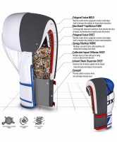 Перчатки боксерские BGR-F7 BLUE BGR-F7U, 14 oz