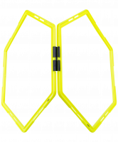 Набор шестиугольных напольных обручей Agility Hoops (JA-216), 6 шт.