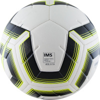 Мяч футбольный  "NIKE Strike Team" арт.SC3535-102,р.5, 12пан, мат.ТПУ, IMS,маш.сш, бут.кам, бел-чер-сал