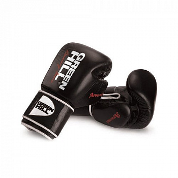 Перчатки боксерские  "GREEN HILL ARSENAL" арт. BGA-2236-12, 12 oz, нат. кожа, черные