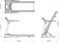 Складная беговая дорожка AeroFit MaxFit 26