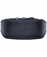 Пояс атлетический SU-321 6 дюймов, натуральная кожа, черный