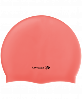 Шапочка для плавания, силикон, коралловый