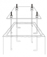 Баскетбольная стойка DFC Inground 52" ZY-ING52, стационарная