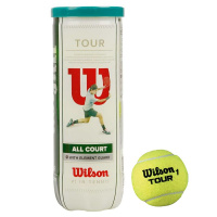 Мяч теннисный WILSON All Court 3B, арт. WRT106300, одобр.ITF, фетр, нат.резина,. уп.3 шт