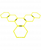Набор шестиугольных напольных обручей Agility Hoops (JA-216), 6 шт.