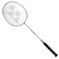 СЦ*Ракетка бадминтона  Yonex GR-101R, для начинающ.,стал. обод и стерж с тройник, со струнами, серебр